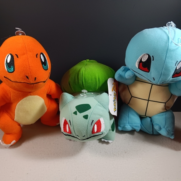 Pokemon Starter Kit 1 Charmander Bulbasaur Squirtle Plush doll 6" Stuffed Animal - Picture 2 of 5